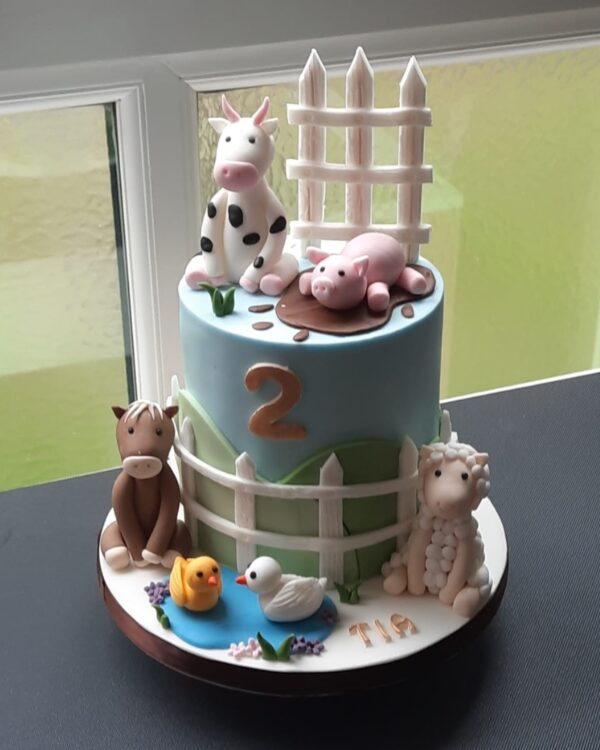 Farm Theme Cake